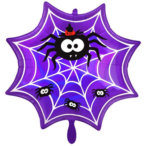 ballon spinnennetz 55cm halloween deko ballonwerk