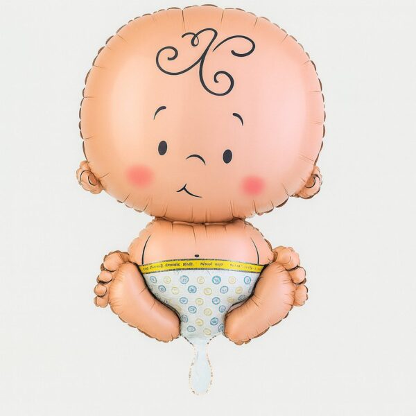 ballon welcome baby 61cm dekoration zur geburt ballonwerk