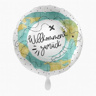 ballon willkommen zurueck 43cm ballonwerk