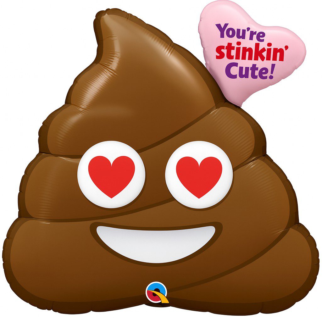 ballon youre stinkin cute 79cm niedlicher partyballon ballonwerk