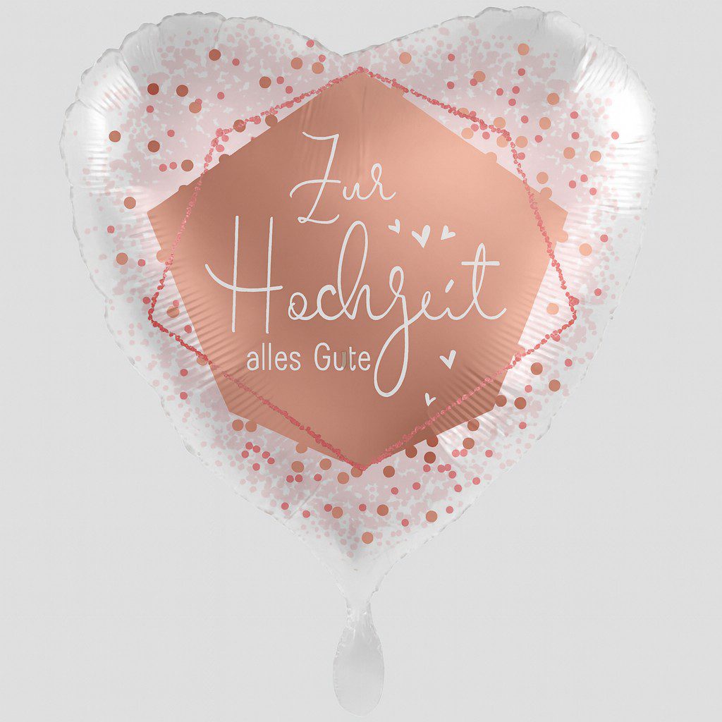 ballon zur hochzeit alles gute 71cm ballonwerk