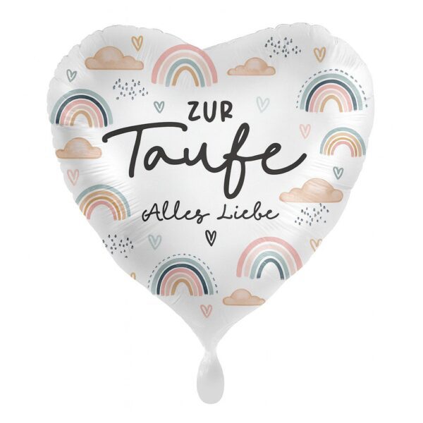 ballon zur taufe alles liebe 43cm ballonwerk