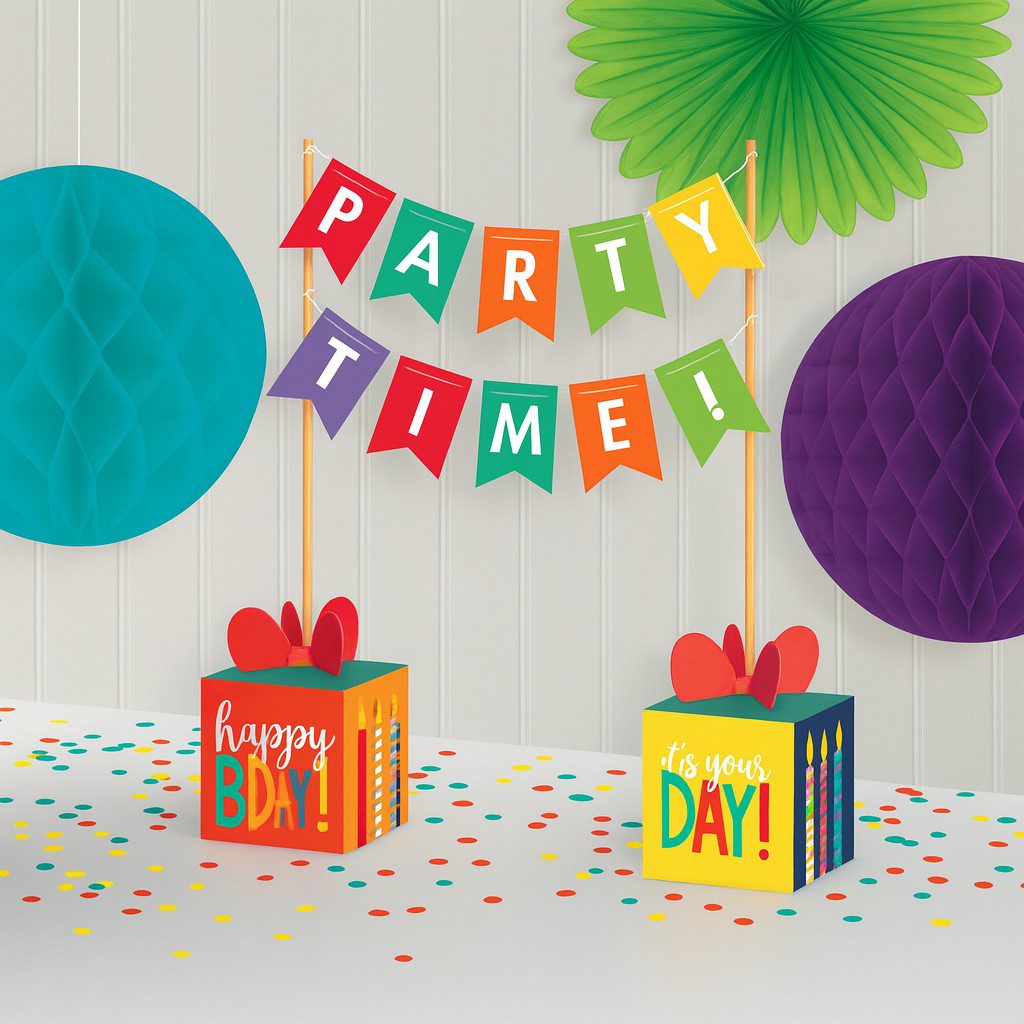 banner tischdekoration party time 35 5cm ballonwerk banner tischdekoration party time 35 5cm ballonwerk