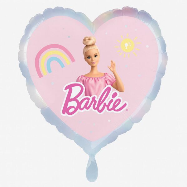 barbie ballon 2 seitig 43cm glanzvolle party deko ballonwerk