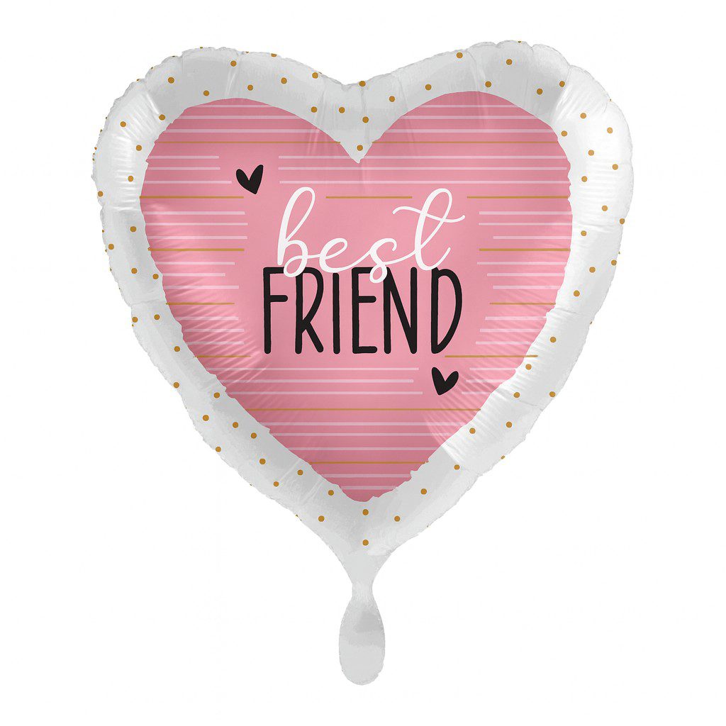 best friend ballon 43cm stylische partydeko geburtstag ballonwerk