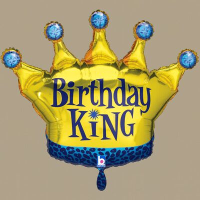 birthday king partydekoration 76cm ballonwerk
