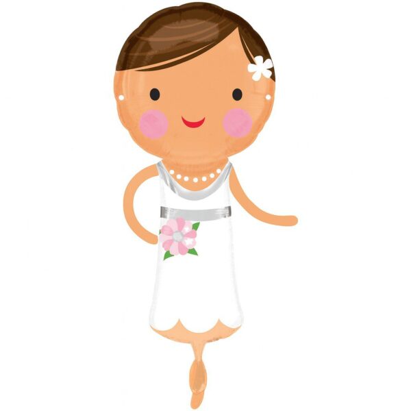 braut 101cm ballon hochzeitsdeko ballonwerk