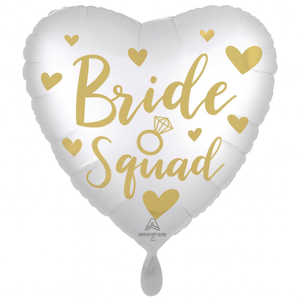 bride squad ballon 43cm partydeko ballonwerk