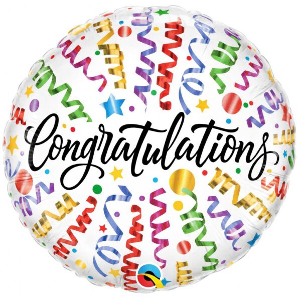 congratulation 46cm ballon partydeko ballonwerk