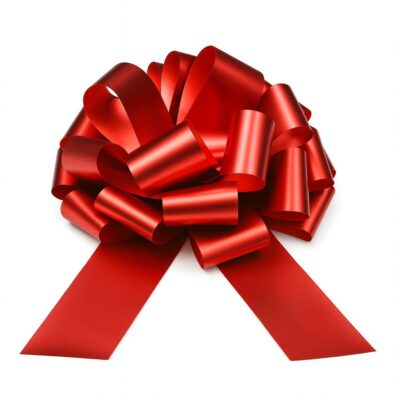 diy dekoschleife rot 30cm partydeko ballonwerk