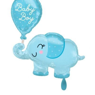 elefant baby boy 78cm ballon partydeko ballonwerk
