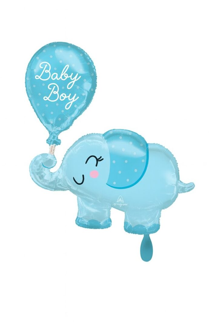 elefant baby boy 78cm ballon partydeko ballonwerk elefant baby boy 78cm ballon partydeko ballonwerk