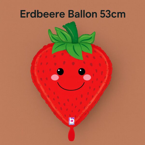erdbeere ballon 53cm partydekoration fruchtballon ballonwerk