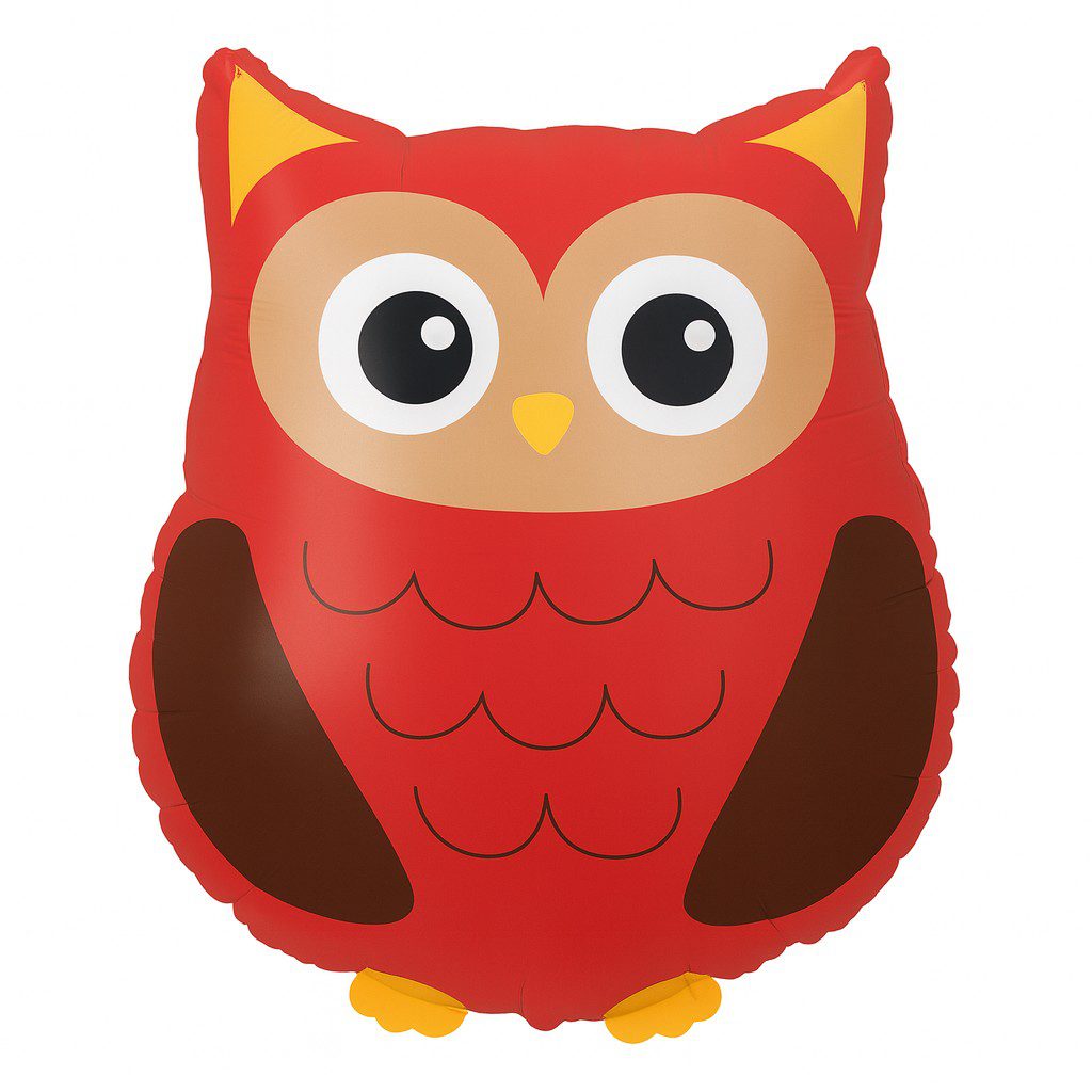 eule ballon 66cm partydeko ballonwerk