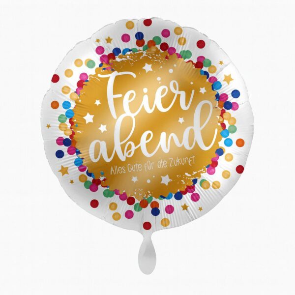 feierabend alles gute fuer die zukunft ballon abschiedsdeko