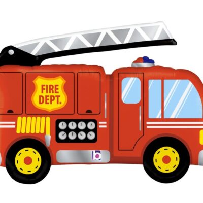 feuerwehrauto ballon 81cm partydeko ballonwerk