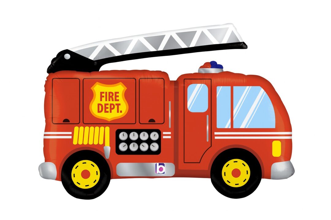 feuerwehrauto ballon 81cm partydeko ballonwerk feuerwehrauto ballon 81cm partydeko ballonwerk