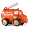 feuerwehrauto happy birthday ballon 67x53cm partydeko ballonwerk