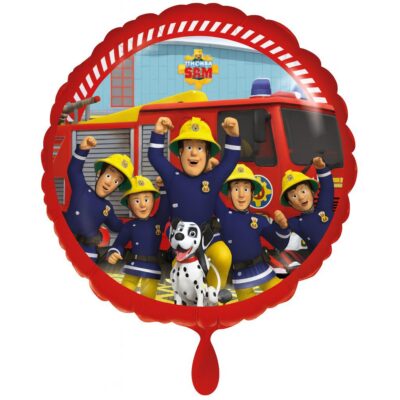 feuerwehrmann sam ballon 43cm geburtstagsdeko ballonwerk