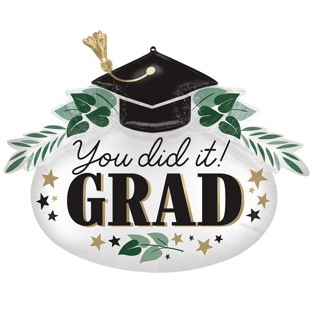 folienballon you did it grad 86cm partydeko abschlussfeier ballonwerk folienballon you did it grad 86cm partydeko abschlussfeier ballonwerk