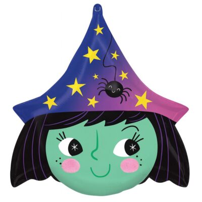 freundliche hexe 48cm ballon partydeko ballonwerk