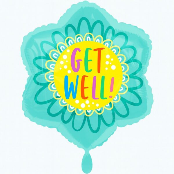 get well ballon 45cm genesungsdeko ballonwerk