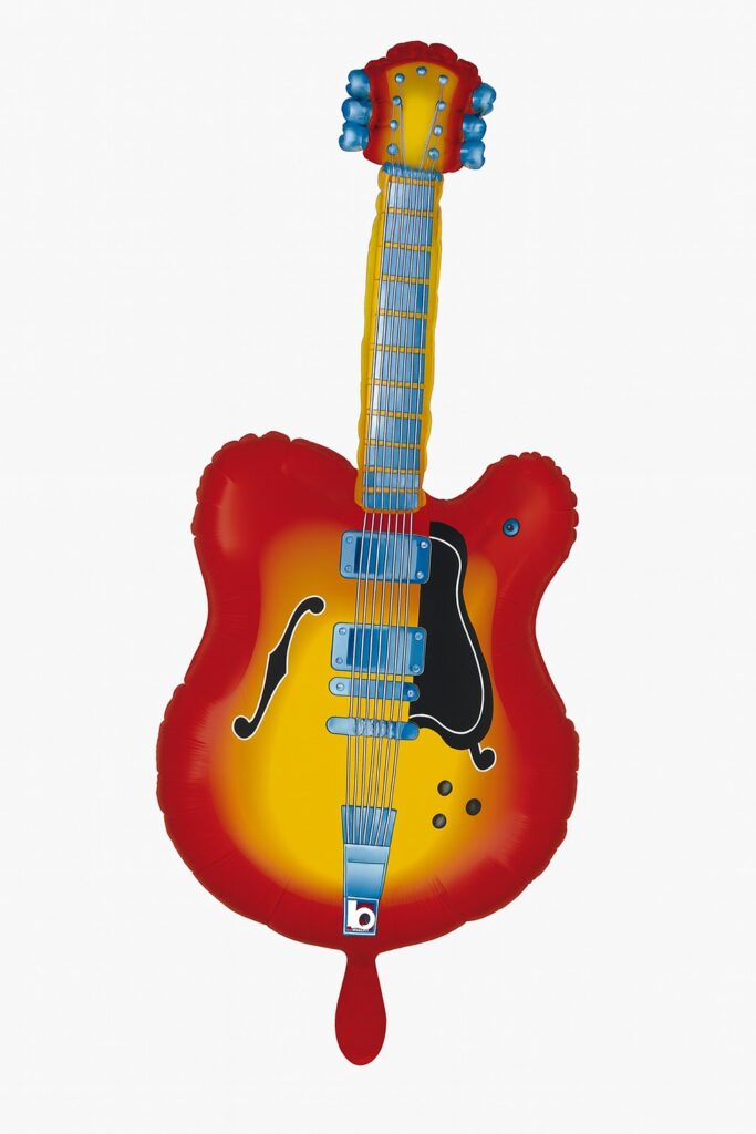 gitarre ballon 89cm partydeko ballonwerk