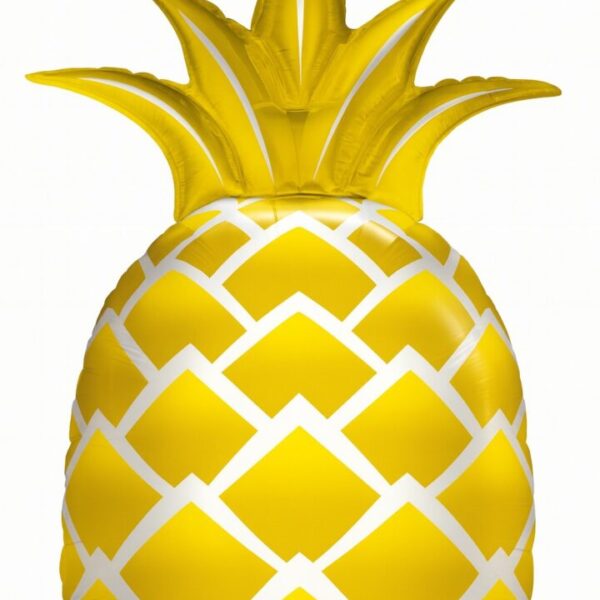 goldene ananas 112cm exotische festdeko ballonwerk
