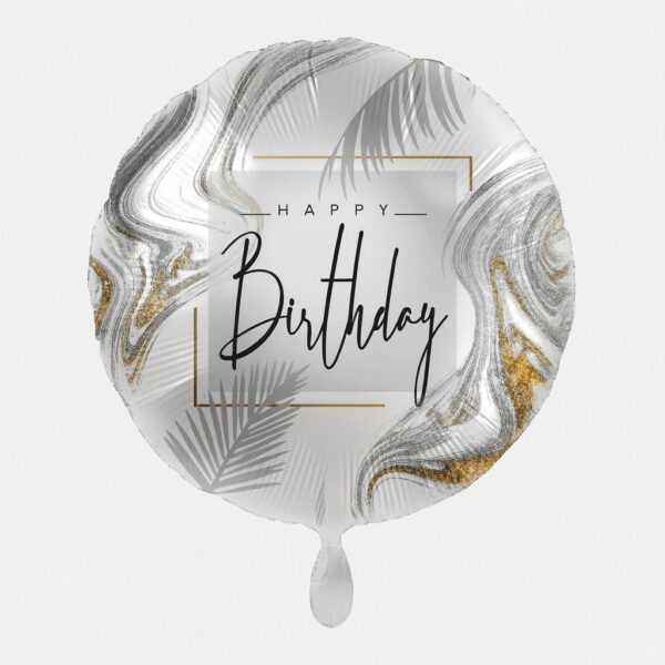 happy birthday modern 43cm ballon ballonwerk