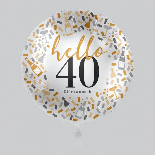 hello 40 glueckwunsch 43cm ballon ballonwerk