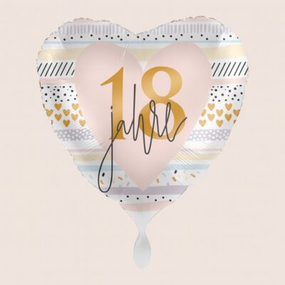 herzballon 18 jahre 43cm ballonwerk