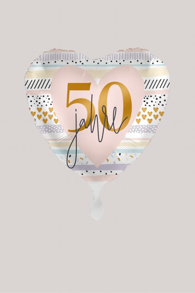 herzballon 50 jahre 43cm ballonwerk