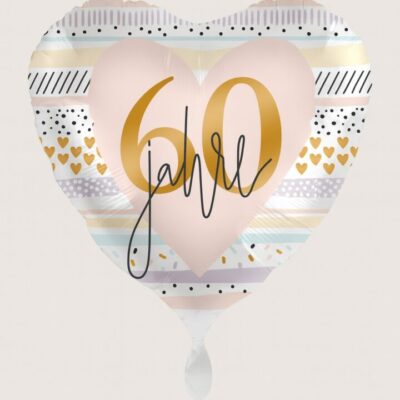 herzballon 60 jahre 43cm ballonwerk