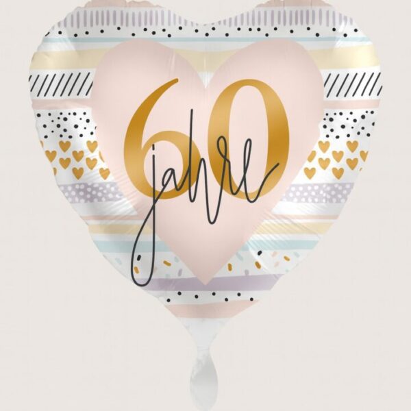 herzballon 60 jahre 43cm ballonwerk
