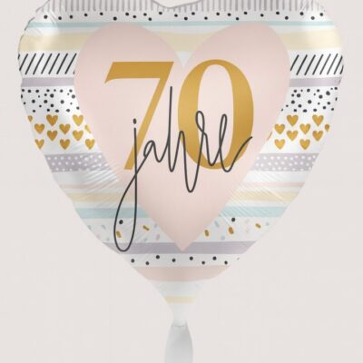 herzballon 70 jahre 43cm ballonwerk