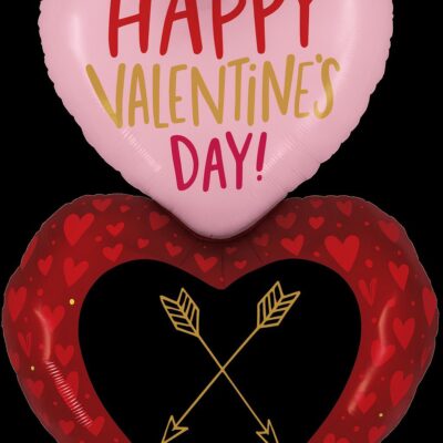 herzballon happy valentines day 150cm romantische deko