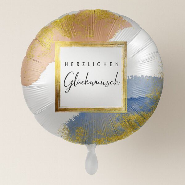 herzlichen glueckwunsch ballon 43cm ballonwerk