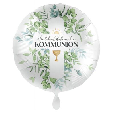 herzlichen glueckwunsch zur kommunion tischdekoration 71cm partydeko ballonwerk