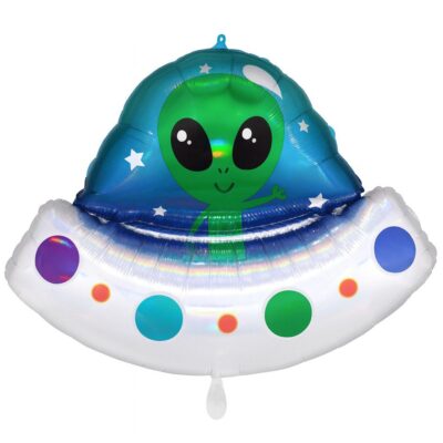 holographisches ausserirdisches raumschiff 71cm partyhighlight ballonwerk