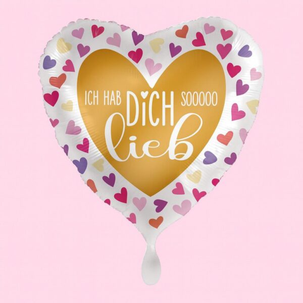 ich hab dich soooo lieb ballon 43cm ballonwerk