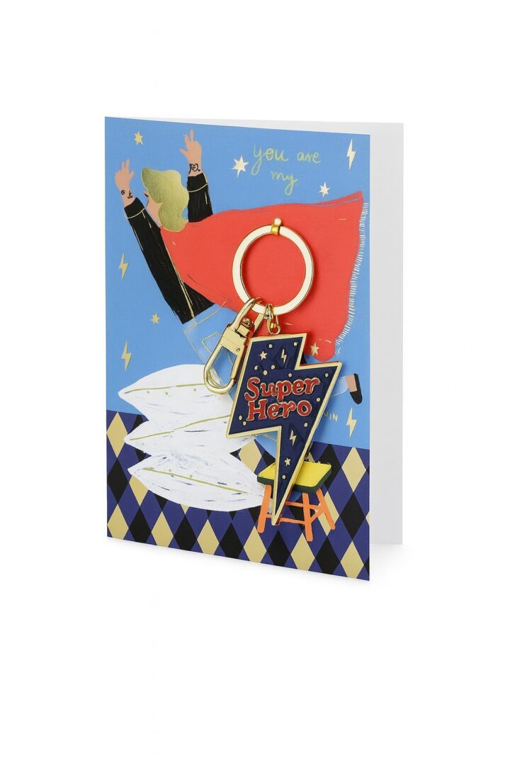 karte you are my super hero mit schluesselanhaenger grusskarte ballonwerk karte you are my super hero mit schluesselanhaenger grusskarte ballonwerk