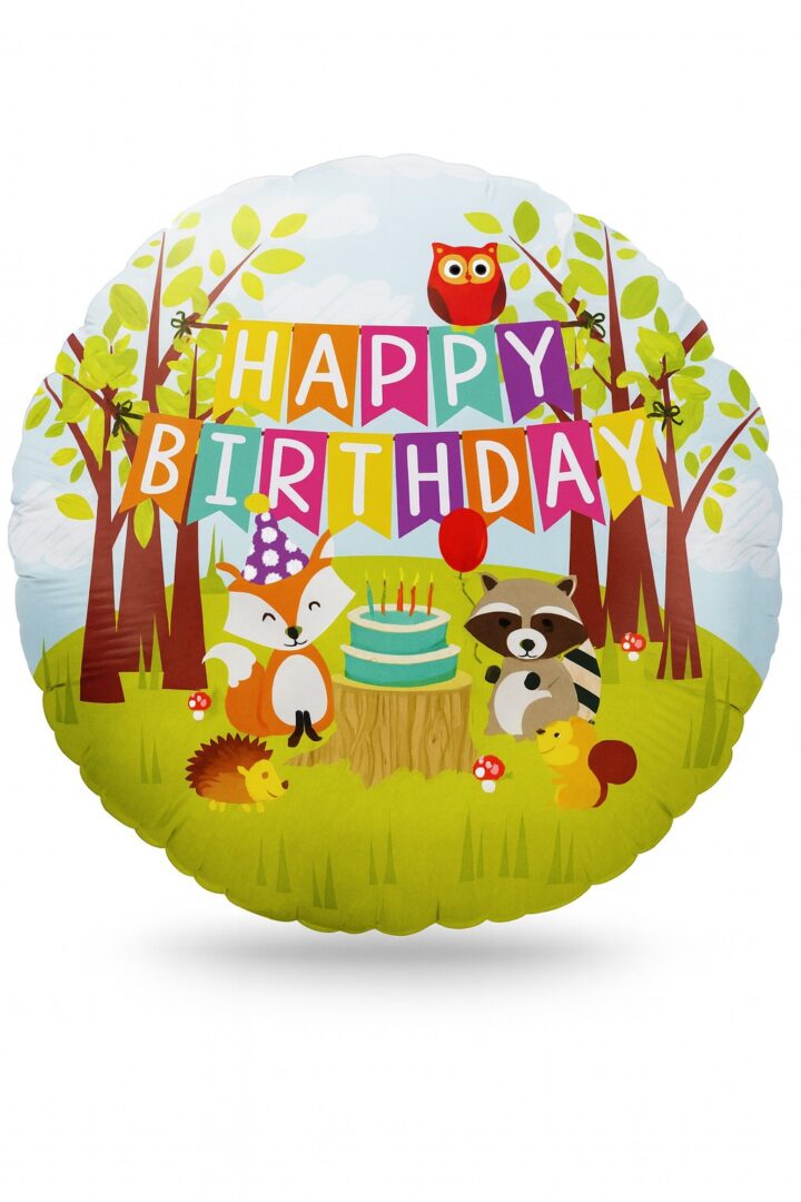 kleine waldbewohner happy birthday ballon 46cm deko highlight ballonwerk kleine waldbewohner happy birthday ballon 46cm deko highlight ballonwerk