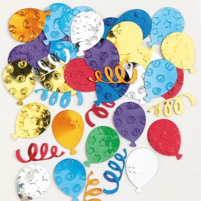 konfetti bunt luftballons luftschleifen 14g partydeko ballonwerk