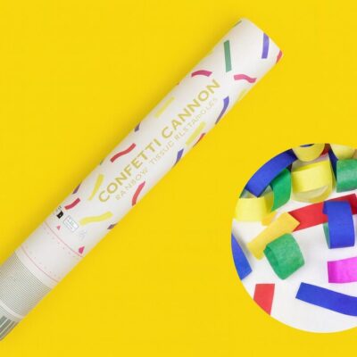konfetti kanone 40cm bunt partyartikel geburtstagsdeko ballonwerk