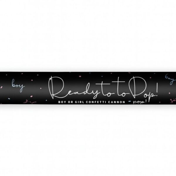 konfetti kanone boy or girl blau 60cm ballonwerk