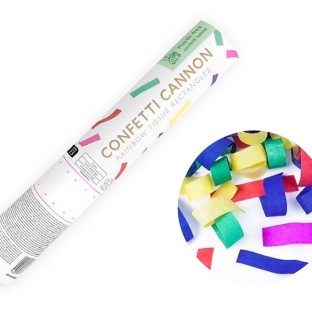 konfetti kanone bunt 20cm ballonwerk