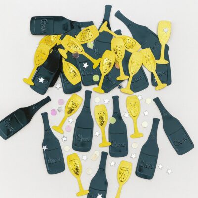 konfetti schwarz gold cheers 14g deko ballonwerk