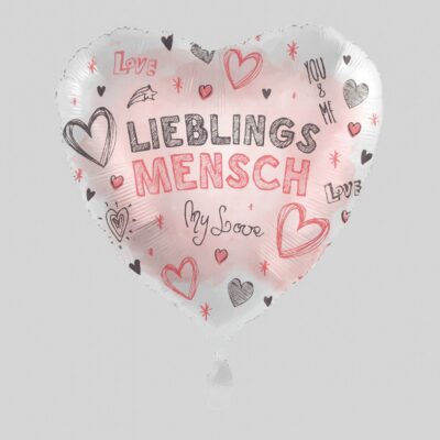 lieblingsmensch ballon 43cm deko highlight ballonwerk