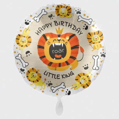 little king happy birthday 43cm ballon partydeko ballonwerk