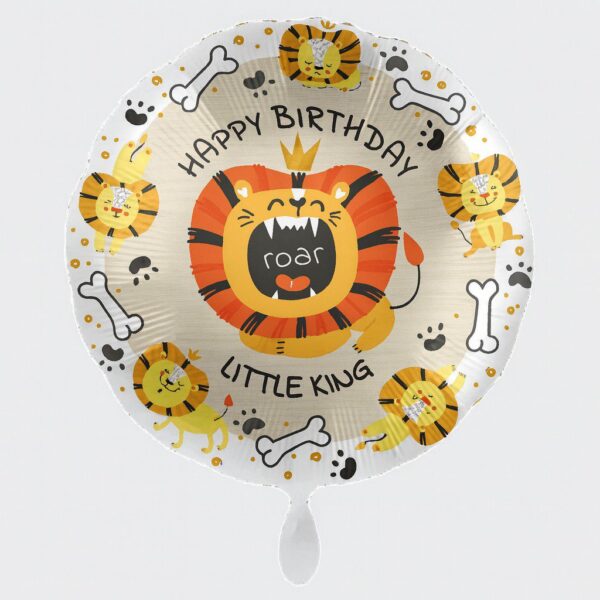 little king happy birthday 43cm ballon partydeko ballonwerk